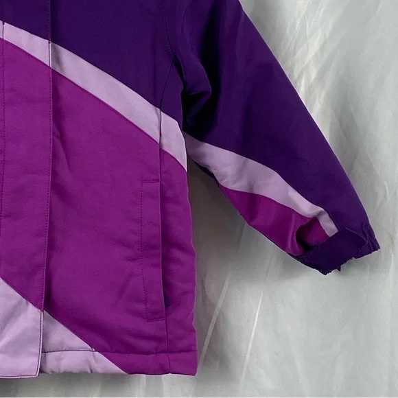 Wonderkids Purple and Pink Color Block Puffer Jacket Size 4T - Picture 5 of 16